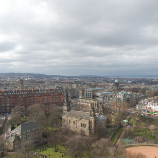 Udsigt fra Edinburgh Castle