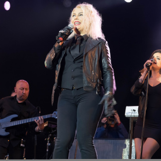 Kim Wilde with band at Tivoli Firheden in Aarhus Denmark