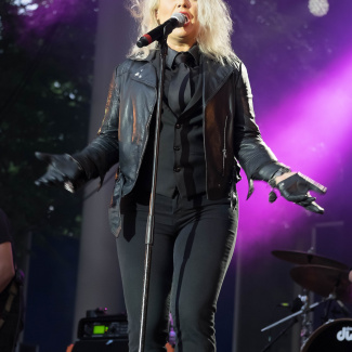 Kim Wilde with band at Tivoli Firheden in Aarhus Denmark