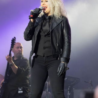 Kim Wilde with band at Tivoli Firheden in Aarhus Denmark