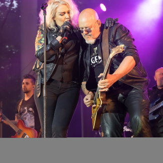Kim Wilde with band at Tivoli Firheden in Aarhus Denmark